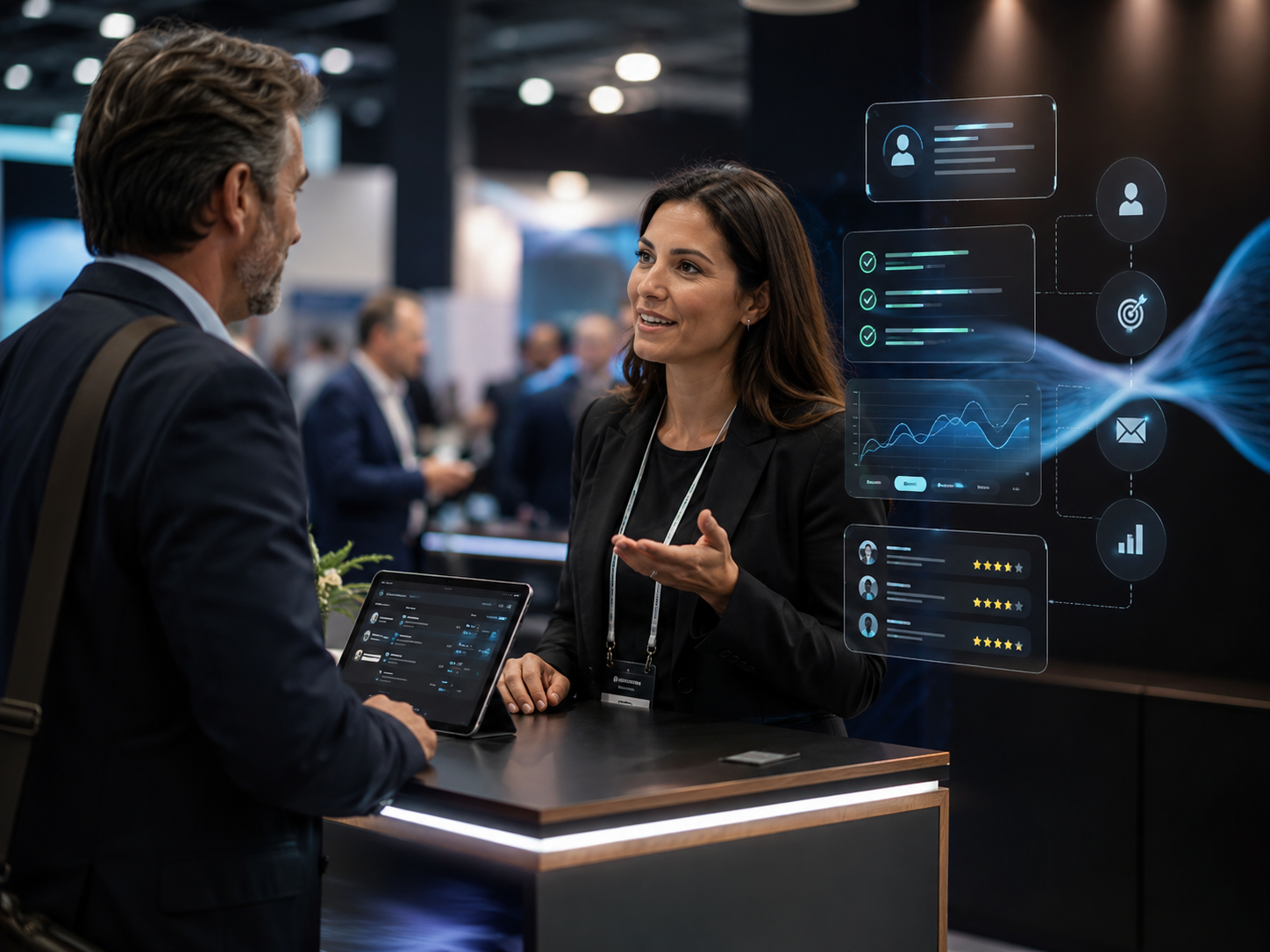 B2B Boost en operación en evento